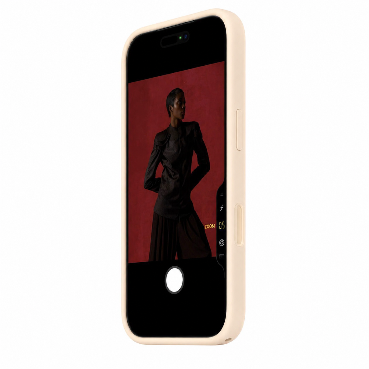 Silikon-Hülle mit MagSafe kompatibel für iPhone 17 Pro Max – Vanille