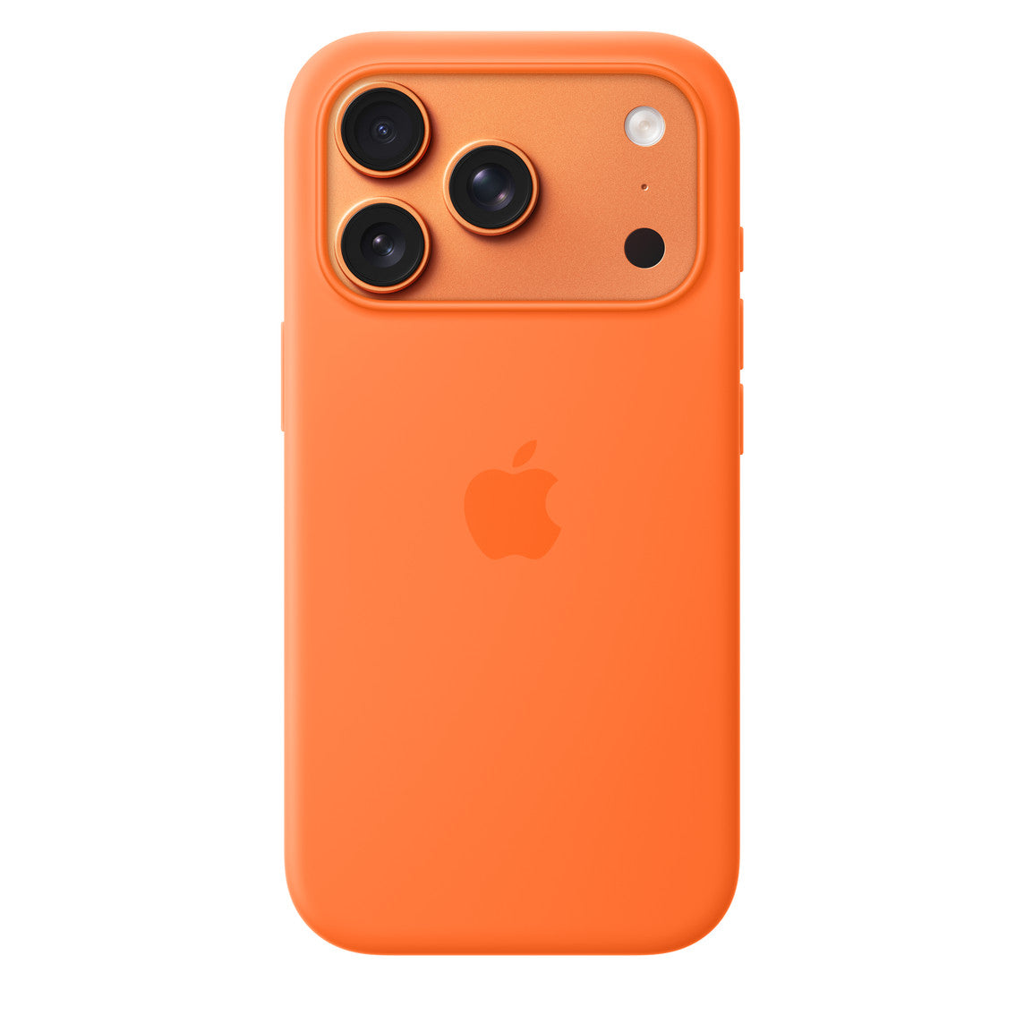Coque en silicone avec MagSafe pour iPhone 17 Pro Max - Orange