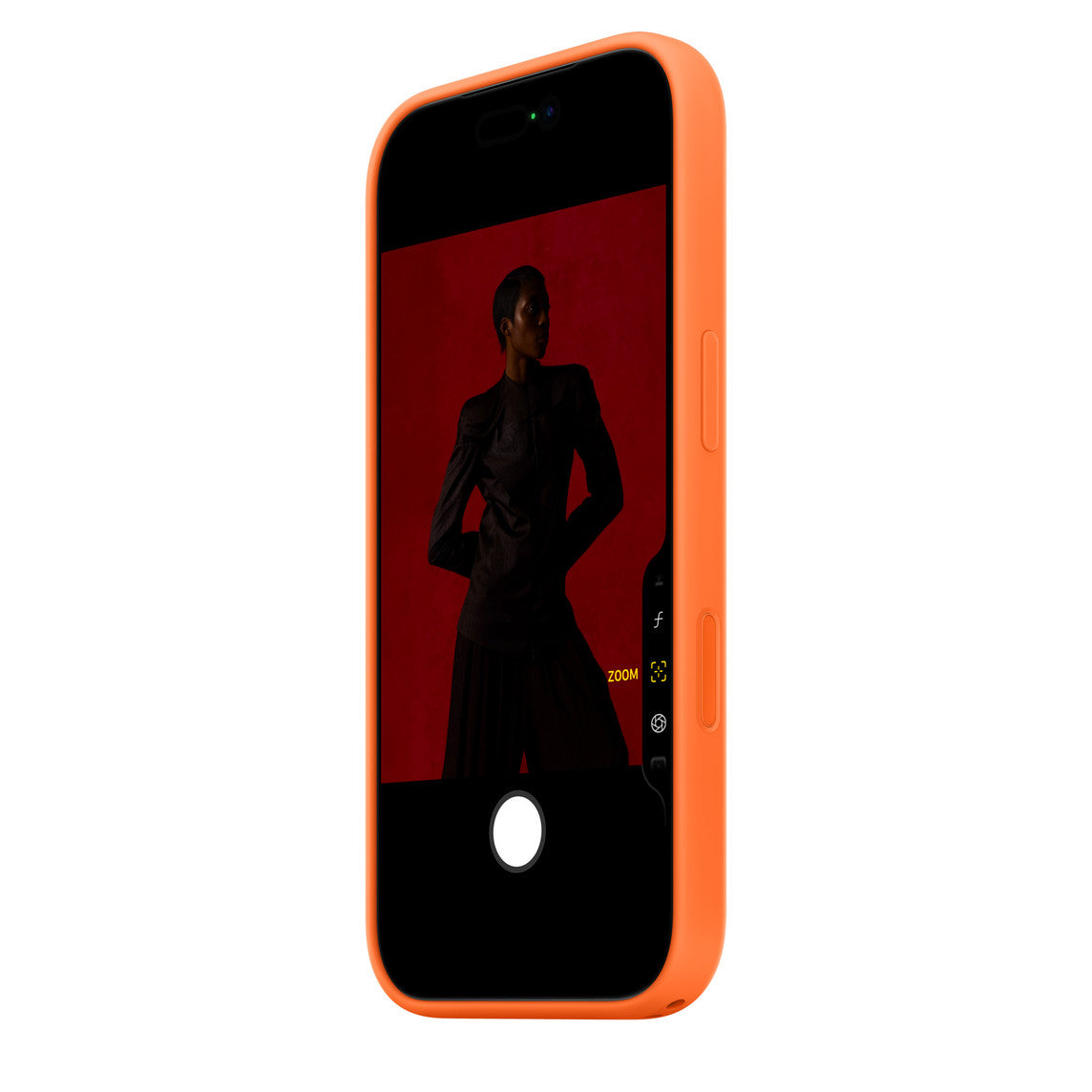 Coque en silicone avec MagSafe pour iPhone 17 Pro Max - Orange