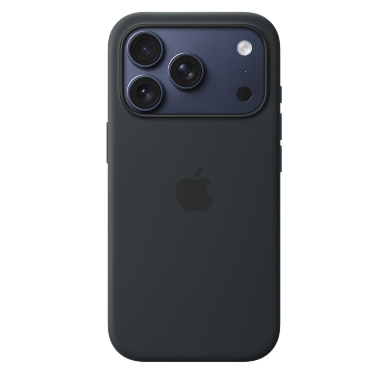 Coque en silicone avec MagSafe pour iPhone 17 Pro Max - Noir