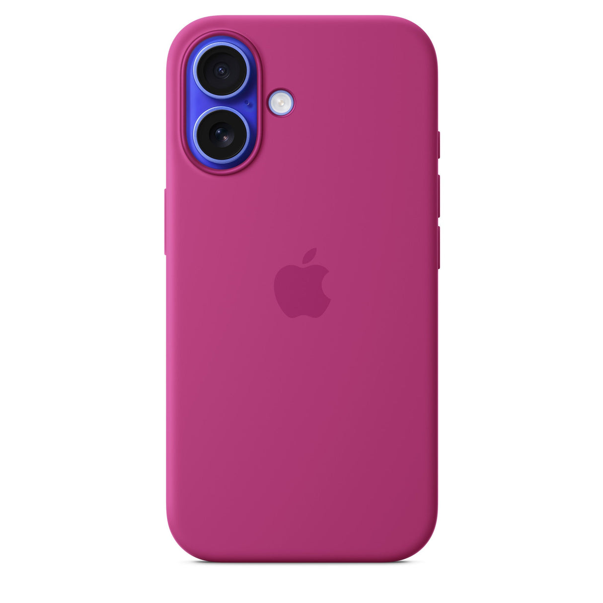 Silikonhülle mit MagSafe für iPhone 16 – Fuchsia