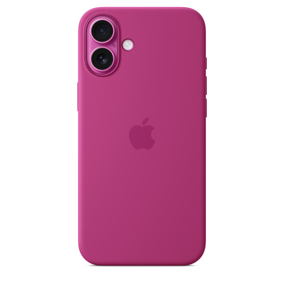 Silikonhülle mit MagSafe für iPhone 16 Plus – Fuchsia
