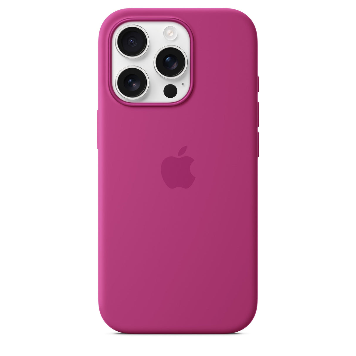 Silikonhülle mit MagSafe für iPhone 16 Pro – Fuchsia
