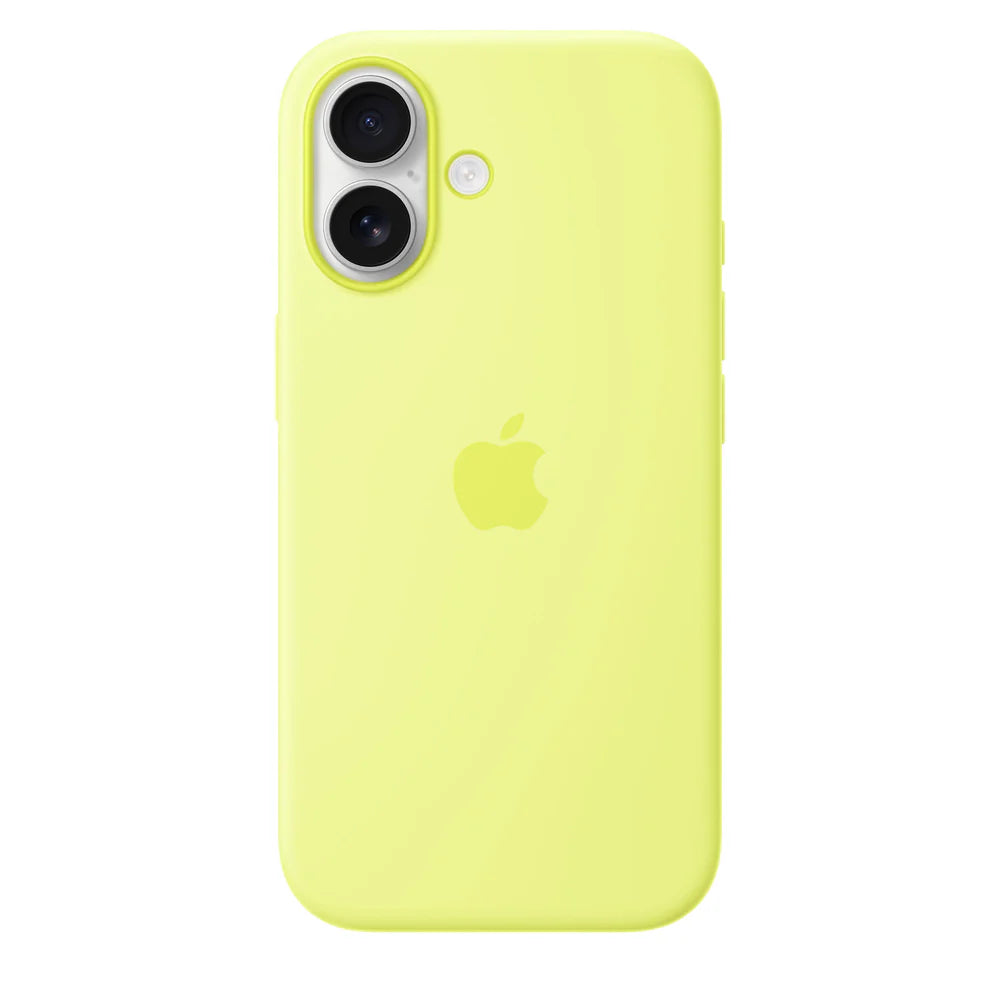 Coque en silicone MagSafe pour iPhone 17 - Jaune fluo