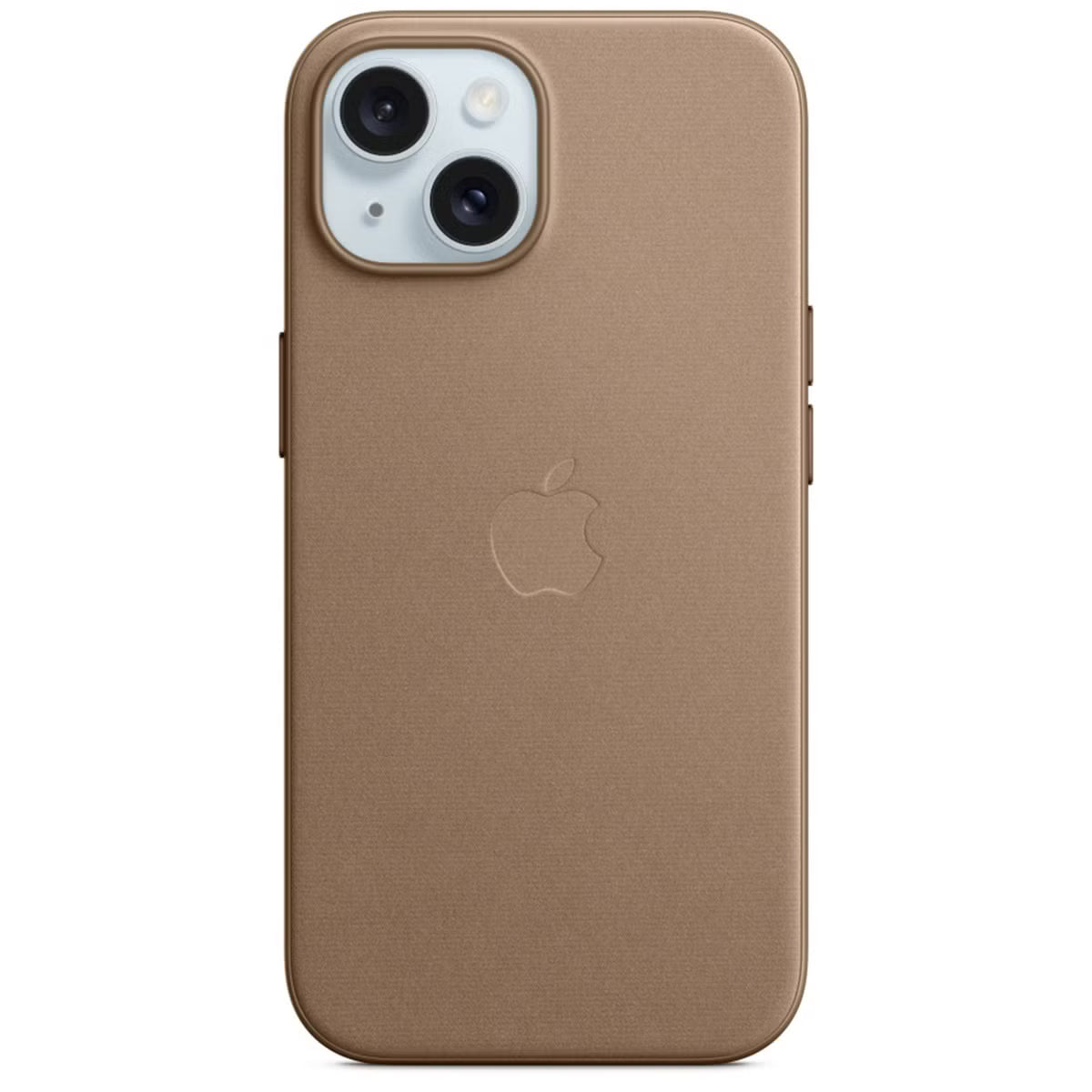 Feingeweve Hülle für iPhone 15 – Taupe