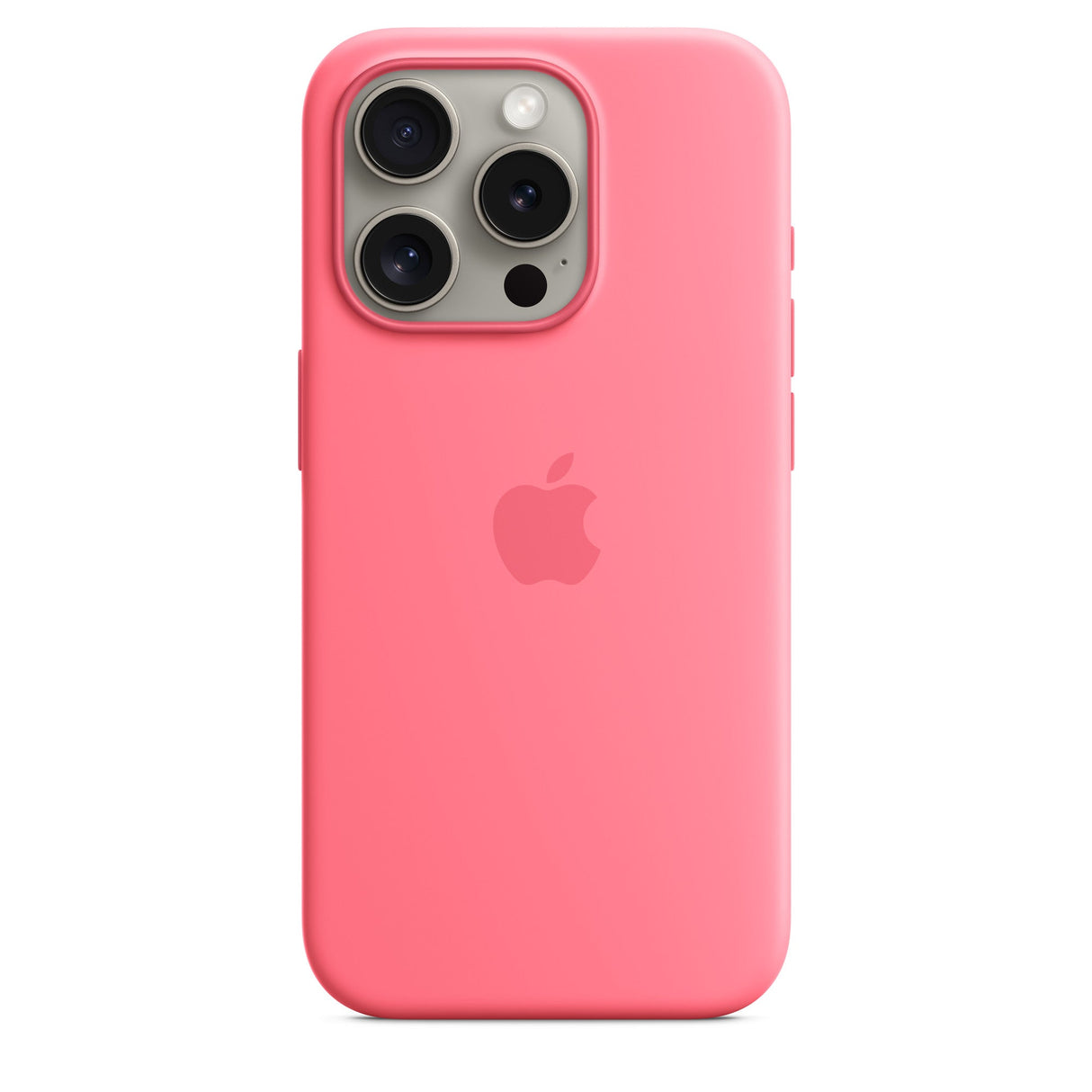 Silikonhülle mit MagSafe für iPhone 15 Pro – Pink