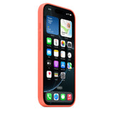 Silikonhülle mit MagSafe für iPhone 16  – Mandarine