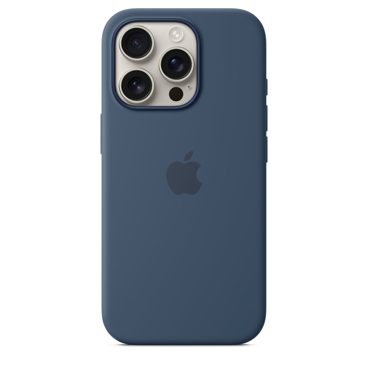 Silikonhülle mit MagSafe für iPhone 16 Pro Max – Denim