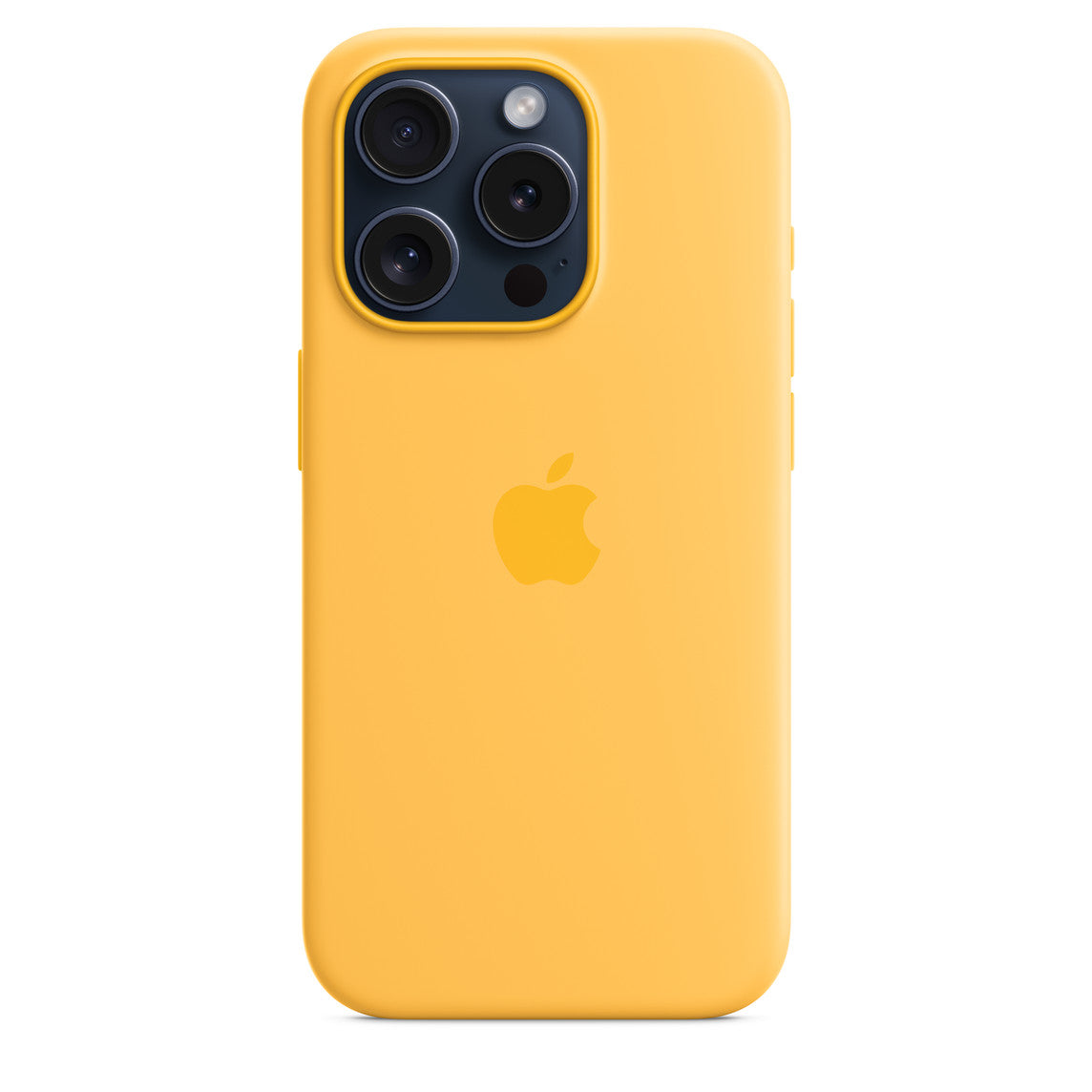 Silikonhülle mit MagSafe für iPhone 15 Pro  - Warmgelb